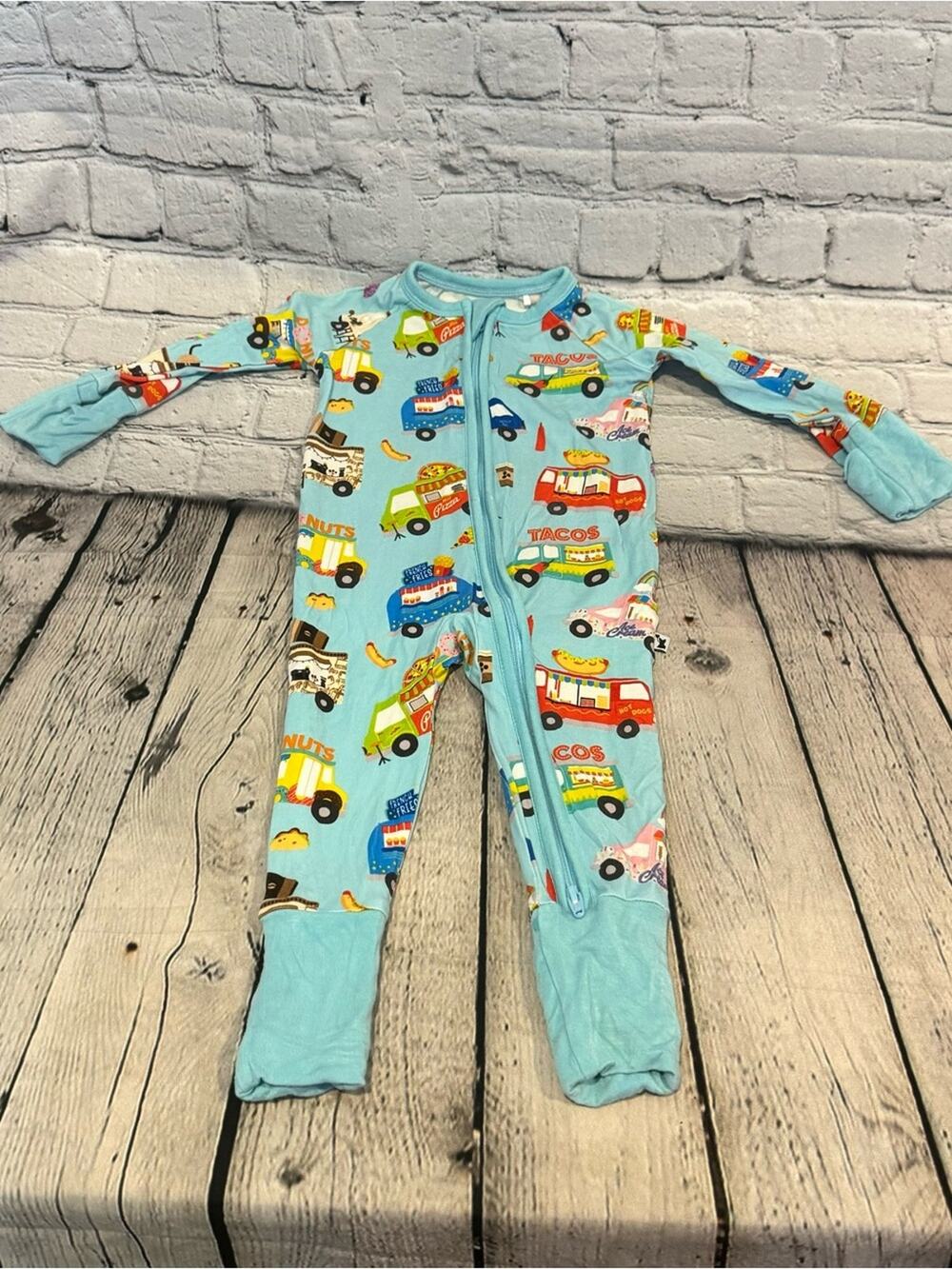 Kiki & Lulu Food Trucks Bamboo Zippie Romper